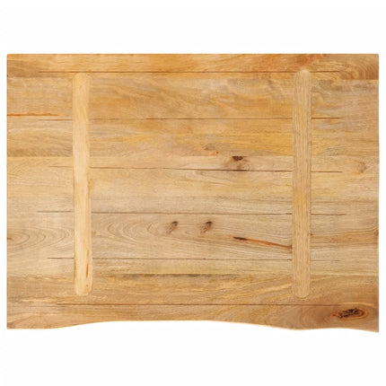 Bordsskiva 90x60x3,8 cm levande kant massivt mangoträ