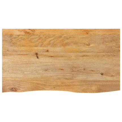 Bordsskiva 110x60x3,8 cm levande kant massivt mangoträ