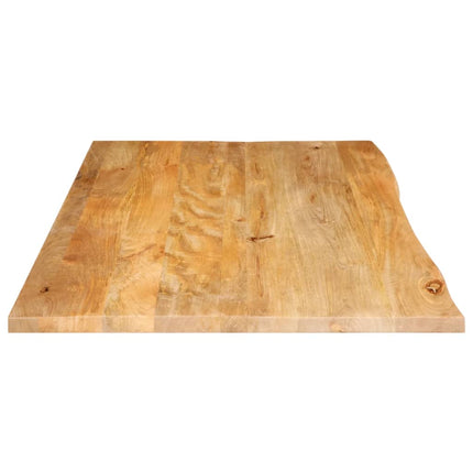 Bordsskiva 120x60x3,8 cm levande kant massivt mangoträ
