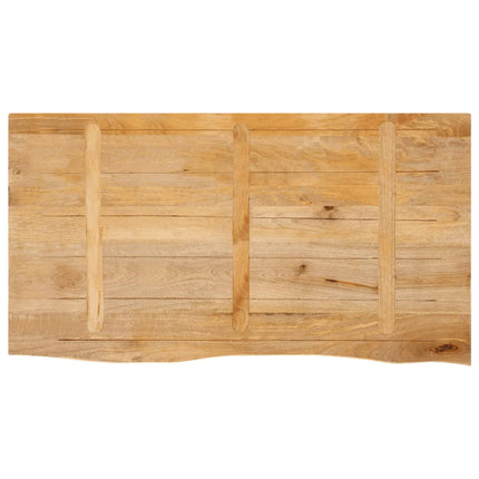 Bordsskiva 120x60x3,8 cm levande kant massivt mangoträ