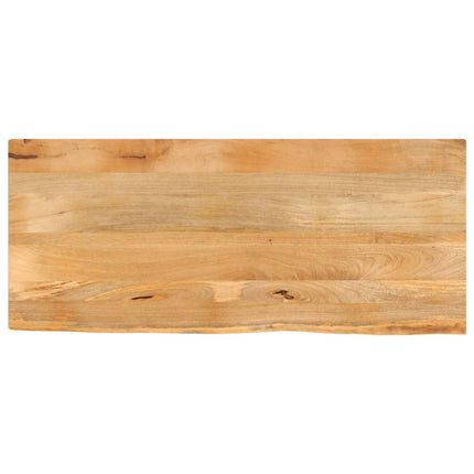 Bordsskiva 140x60x3,8 cm levande kant massivt mangoträ