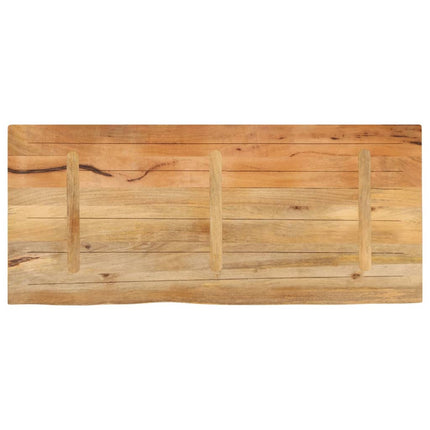 Bordsskiva 140x60x3,8 cm levande kant massivt mangoträ