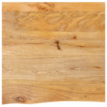 Bordsskiva 80x80x3,8 cm levande kant massivt mangoträ