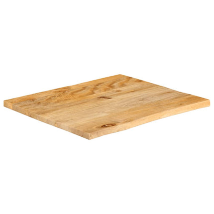 Bordsskiva 80x80x3,8 cm levande kant massivt mangoträ