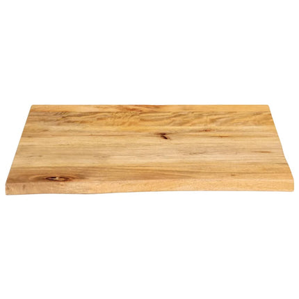 Bordsskiva 80x80x3,8 cm levande kant massivt mangoträ