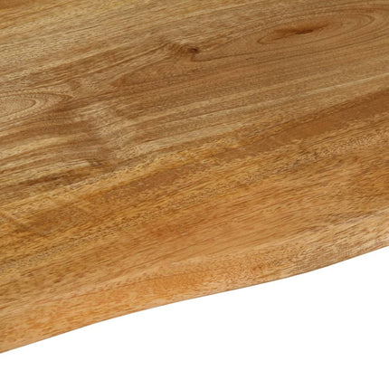 Bordsskiva 80x80x3,8 cm levande kant massivt mangoträ