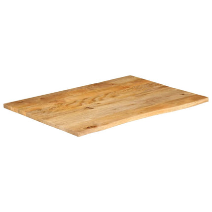 Bordsskiva 110x80x3,8 cm levande kant massivt mangoträ