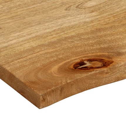 Bordsskiva 110x80x3,8 cm levande kant massivt mangoträ