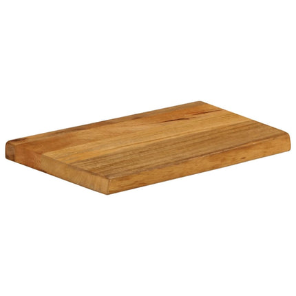 Bordsskiva 40x20x2,5 cm levande kant massivt mangoträ