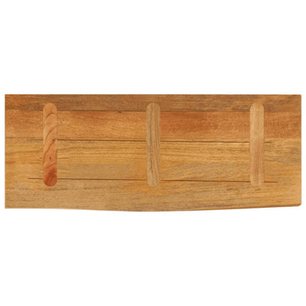 Bordsskiva 90x20x2,5 cm levande kant massivt mangoträ