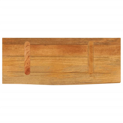 Bordsskiva 70x30x2,5 cm levande kant massivt mangoträ