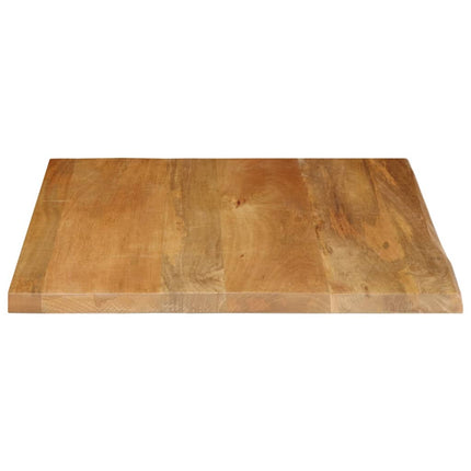 Bordsskiva 40x40x2,5 cm levande kant massivt mangoträ