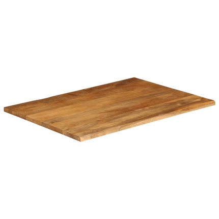 Bordsskiva 90x80x2,5 cm levande kant massivt mangoträ