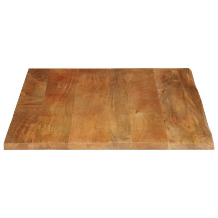 Bordsskiva 90x80x2,5 cm levande kant massivt mangoträ