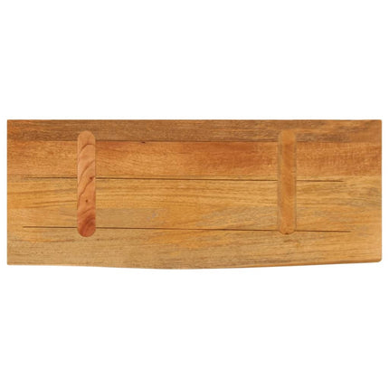 Bordsskiva 80x20x3,8 cm levande kant massivt mangoträ
