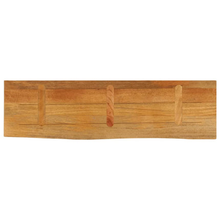 Bordsskiva 110x20x3,8 cm levande kant massivt mangoträ
