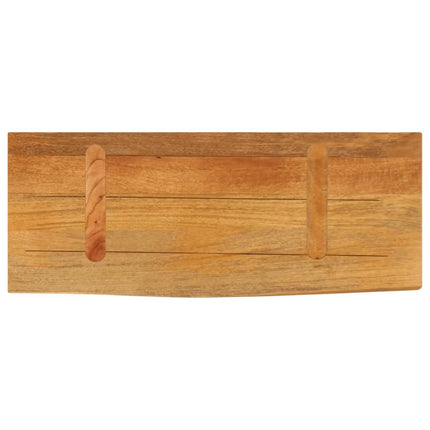 Bordsskiva 70x30x3,8 cm levande kant massivt mangoträ