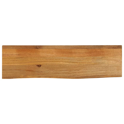 Bordsskiva 120x30x3,8 cm levande kant massivt mangoträ