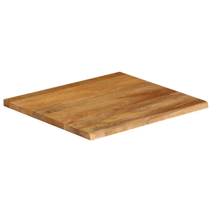 Bordsskiva 40x40x3,8 cm levande kant massivt mangoträ