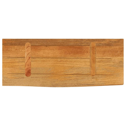 Bordsskiva 80x40x3,8 cm levande kant massivt mangoträ
