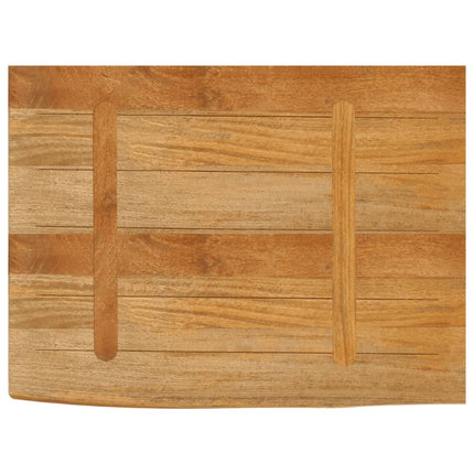 Bordsskiva 70x60x3,8 cm levande kant massivt mangoträ