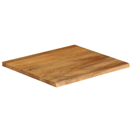 Bordsskiva 80x80x3,8 cm levande kant massivt mangoträ