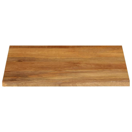 Bordsskiva 80x80x3,8 cm levande kant massivt mangoträ