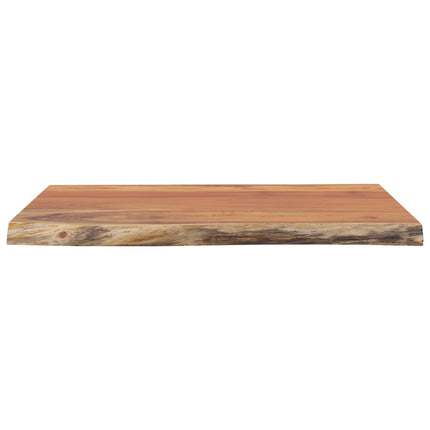 Bordsskiva 60x60x2,5 cm fyrkantig massiv akacia levande kant