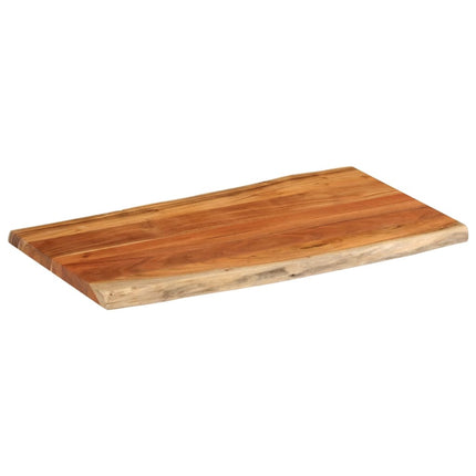Bordsskiva 110x60x2,5 cm rektangulär massiv akacia levande kant