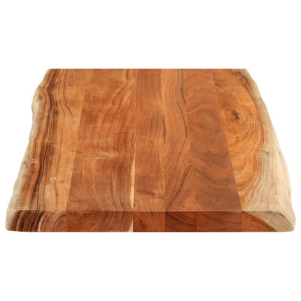 Bordsskiva 120x60x2,5 cm rektangulär massiv akacia levande kant