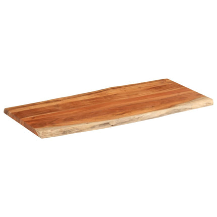 Bordsskiva 140x60x2,5 cm rektangulär massiv akacia levande kant