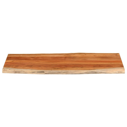 Bordsskiva 140x60x2,5 cm rektangulär massiv akacia levande kant