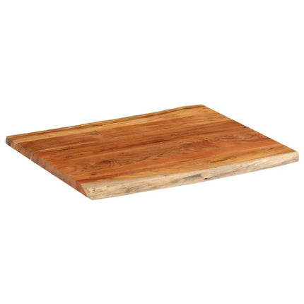 Bordsskiva 100x80x2,5 cm rektangulär massiv akacia levande kant