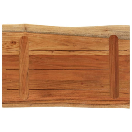 Bordsskiva 50x40x3,8 cm rektangulär massiv akacia levande kant