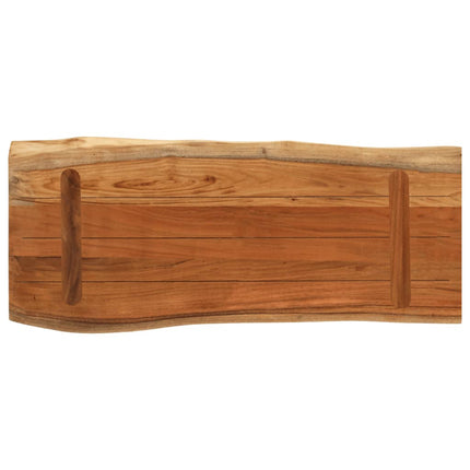 Bordsskiva 80x40x3,8 cm rektangulär massiv akacia rustik kant