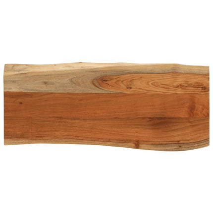 Bordsskiva 100x40x3,8 cm rektangulär massiv akacia rustik kant
