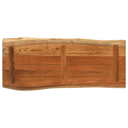 Bordsskiva 100x40x3,8 cm rektangulär massiv akacia rustik kant
