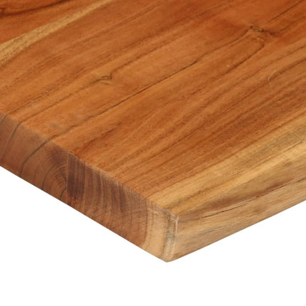 Bordsskiva 60x60x3,8 cm fyrkantig massiv akacia levande kant