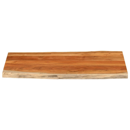 Bordsskiva 120x60x3,8 cm rektangulär massiv akacia levande kant