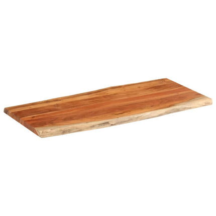 Bordsskiva 140x60x3,8 cm rektangulär massiv akacia levande kant