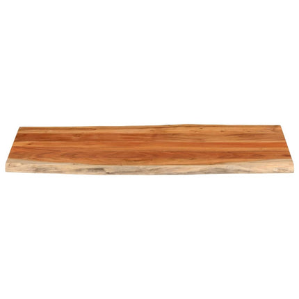 Bordsskiva 140x60x3,8 cm rektangulär massiv akacia levande kant