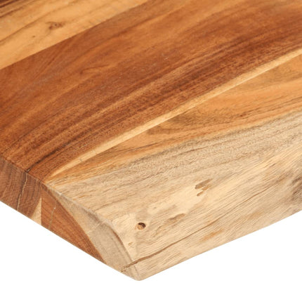 Bordsskiva 140x60x3,8 cm rektangulär massiv akacia levande kant