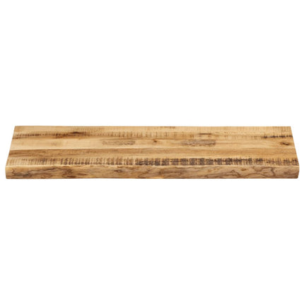 Bordsskiva 90x40x2,5 cm levande kant massivt grovt mangoträ