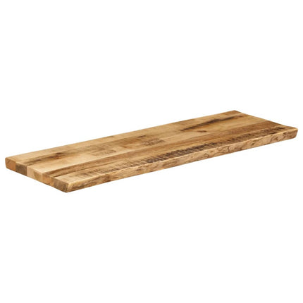 Bordsskiva 110x40x2,5 cm levande kant massivt grovt mangoträ