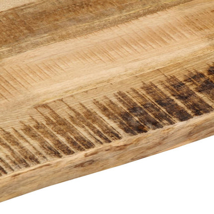 Bordsskiva 140x40x2,5 cm levande kant massivt grovt mangoträ