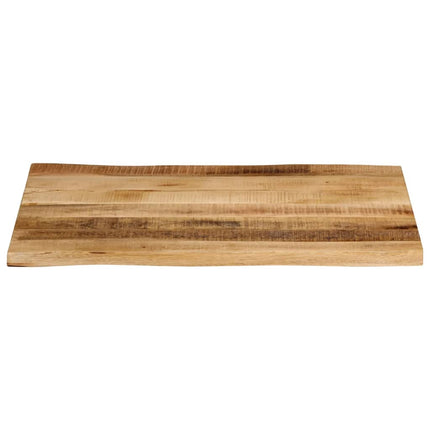 Bordsskiva 70x60x2,5 cm levande kant massivt grovt mangoträ