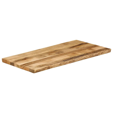 Bordsskiva 120x60x2,5 cm levande kant massivt grovt mangoträ