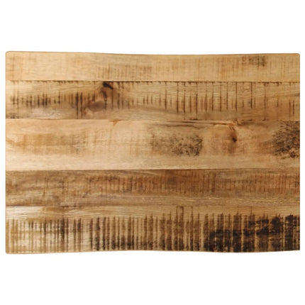 Bordsskiva 50x40x3,8 cm levande kant massivt grovt mangoträ