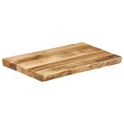 Bordsskiva 50x40x3,8 cm levande kant massivt grovt mangoträ