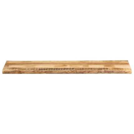 Bordsskiva 160x40x3,8 cm levande kant massivt grovt mangoträ